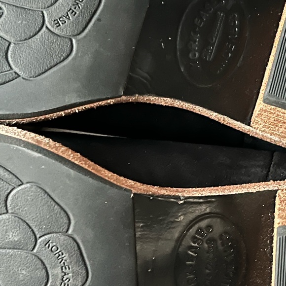 Kork Ease Kecia Black Leather Suede Ankle Zip Bootie Boots Size 7M KE0003409 - Picture 6 of 8